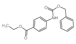 Benzoic acid,4-[[(phenylmethoxy)carbonyl]amino]-, ethyl ester structure