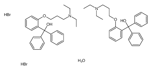 [2-[3-(diethylamino)propoxy]phenyl]-diphenylmethanol,hydrate,dihydrobromide结构式