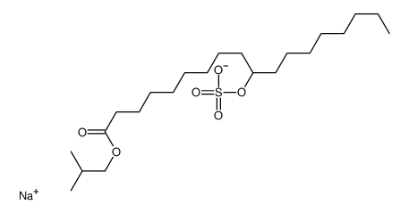 sodium 1-(2-methylpropyl) 10-(sulphooxy)octadecanoate Structure