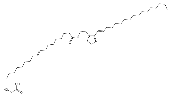 2-[2-(heptadecenyl)-4,5-dihydro-1H-imidazol-1-yl]ethyl oleate mono(hydroxyacetate)结构式