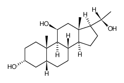 (20S)-5β-Pregnane-3α,11β,20-triol structure