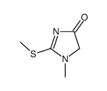 4H-Imidazol-4-one,1,5-dihydro-1-methyl-2-(methylthio)-(9CI) Structure