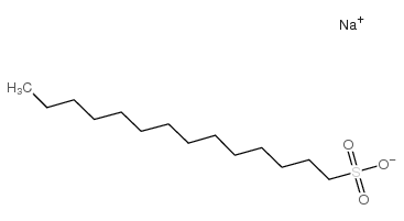 1-tetradecanesulfonic acid sodium salt Structure