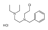 benzyl-(2-chloroethyl)-[2-(diethylamino)ethyl]azanium,chloride结构式