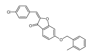 2-[(4-chlorophenyl)methylidene]-6-[(2-methylphenyl)methoxy]-1-benzofuran-3-one Structure