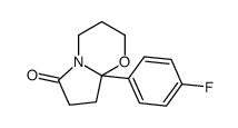 8a-(4-Fluorophenyl)-3,4,8,8a-tetrahydro-2H-pyrrolo[2,1-b][1,3]oxazin-6(7H)-one structure