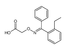 2-((((2-ethylphenyl)(phenyl)methylene)amino)oxy)acetic acid Structure