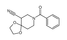 8-benzoyl-1,4-dioxa-8-aza-spiro[4.5]decane-6-carbonitrile Structure