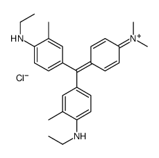 Methylium, [4-(dimethylamino)phenyl] bis[4-(ethylamino)-3-methylphenyl]-, chloride结构式