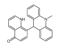 5-Quinolinol, 8-(9,10-dihydro-10-methyl-9-acridinyl)- Structure