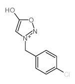 1,2,3-Oxadiazolium,3-[(4-chlorophenyl)methyl]-5-hydroxy-, inner salt structure