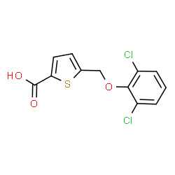 5-[(2,6-Dichlorophenoxy)methyl]thiophene-2-carboxylic acid结构式