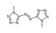 bis(1-methyl-1H-tetrazol-5-yl)diazene structure