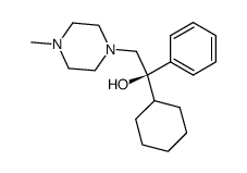 (-)-1-cyclohexyl-2-(4-methyl-piperazino)-1-phenyl-ethanol Structure