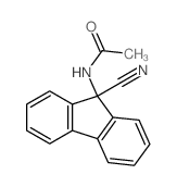 Acetamide,N-(9-cyano-9H-fluoren-9-yl)- Structure