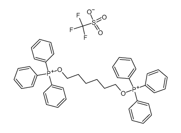 Hexane-1,6-diylbis[oxytriphenylphosphonium triflate] Structure