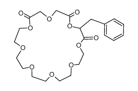 24-benzyl-1,4,7,10,13,16,19,22-octaoxa-2,6,23-cyclotetracosanetrione Structure