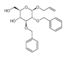 Allyl 2,3-di-O-benzyl-b-D-glucopyranoside structure