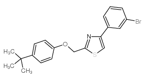 4-(3-BROMO-PHENYL)-2-(4-TERT-BUTYL-PHENOXYMETHYL)-THIAZOLE structure