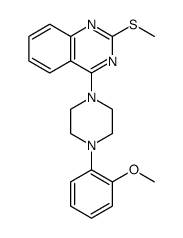 Quinazoline, 4-[4-(2-methoxyphenyl)-1-piperazinyl]-2-(methylthio) Structure