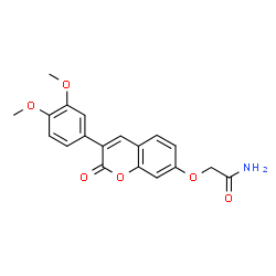 2-{[3-(3,4-Dimethoxyphenyl)-2-oxo-2H-chromen-7-yl]oxy}acetamide structure