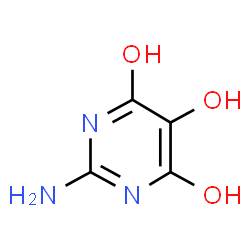 4(1H)-Pyrimidinone, 2-amino-5,6-dihydroxy- (9CI) Structure