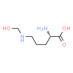 L-Ornithine, N5-(hydroxymethyl)- (9CI)结构式