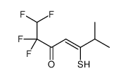 1,1,2,2-tetrafluoro-6-methyl-5-sulfanylhept-4-en-3-one Structure