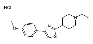 2-(1-ethylpiperidin-4-yl)-4-(4-methoxyphenyl)-1,3-thiazole,hydrochloride结构式