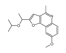 8-methoxy-4-methyl-2-(1-propan-2-yloxyethyl)furo[3,2-c]quinoline Structure