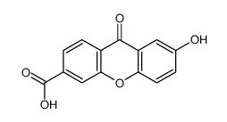 7-hydroxy-9-oxoxanthene-3-carboxylic acid结构式