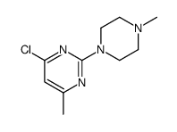 4-chloro-6-methyl-2-(4-methylpiperazin-1-yl)pyrimidine结构式