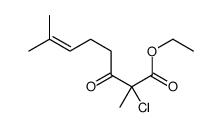 ethyl 2-chloro-2,7-dimethyl-3-oxooct-6-enoate结构式