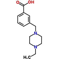 3-[(4-Ethyl-1-piperazinyl)methyl]benzoic acid Structure