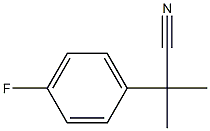 2-(4-fluorophenyl)-2-methylpropanenitrile结构式