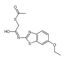 S-[2-[(6-ethoxy-2-benzothiazolyl)amino]-2-oxoethyl] ethanethioate picture