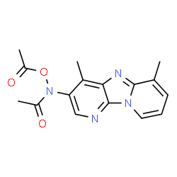 3-(N-acetoxy-N-acetylamino)-4,6-dimethyldipyrido(1,2-a-3',2'-d)imidazole结构式