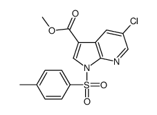 methyl 5-chloro-1-(4-methylphenyl)sulfonylpyrrolo[2,3-b]pyridine-3-carboxylate Structure