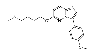 dimethyl-{4-[3-(4-methylsulfanyl-phenyl)-imidazo[1,2-b]pyridazin-6-yloxy]-butyl}-amine Structure