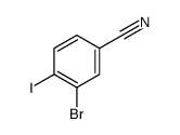 3-溴-4-碘苯甲腈结构式