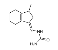 3-methyl-2,3,4,5,6,7-hexahydro-inden-1-one semicarbazone Structure