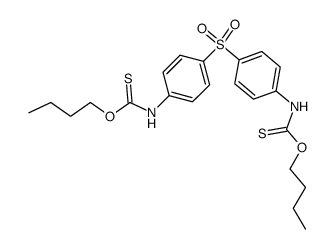 4,4'-bis[thiocarbamic acid O-butyl ester]-1,1'-diphenyl sulfone Structure