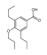 4-propoxy-3,5-dipropyl-benzoic acid结构式