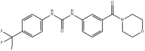 1-[3-(4-Morpholinylcarbonyl)phenyl]-3-[4-(trifluoromethyl)phenyl]urea图片