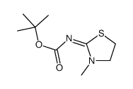 tert-Butyl N-(3-methyl-2-thiazolidinylidene)carbamate structure