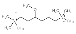 3-Methoxyhexamethylenebis(trimethylammonium iodide)结构式