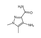 4-AMINO-1,5-DIMETHYL-1H-PYRAZOLE-3-CARBOXAMIDE Structure