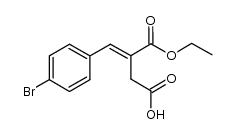 (E)-3-ethoxycarbonyl-4-(4-bromophenyl)-but-3-enoic acid Structure