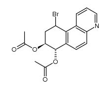 (7S,8S)-10-bromo-7,8,9,10-tetrahydrobenzo[f]quinoline-7,8-diyl diacetate Structure