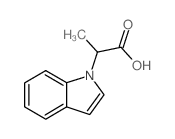 (R)-A-METHYL-1H-INDOLE-1-ACETIC ACID Structure